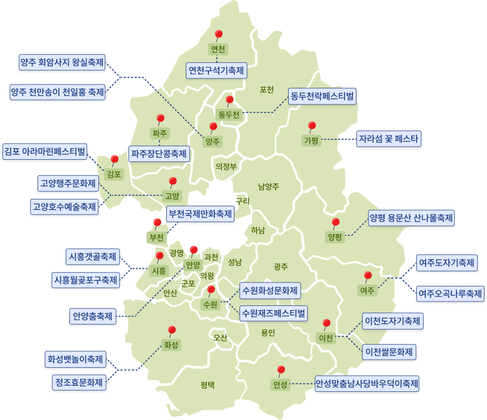 경기도 관광지도